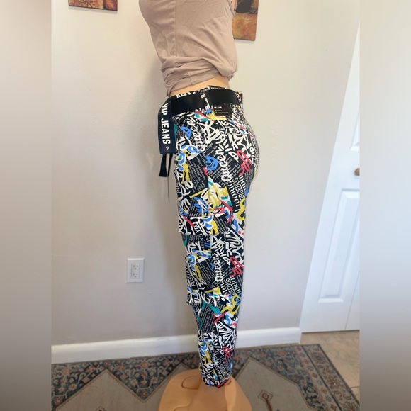 NWT VIP JEAN FASHION COLLECTION URBAN GRAFFITI STYLE SIZE 9/29 - Picture 4 of 9